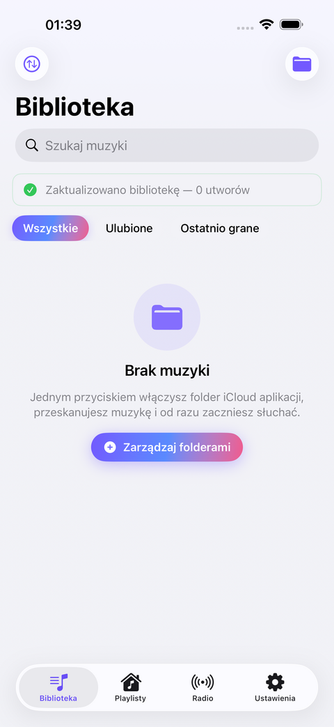 Biblioteka muzyczna SopMPlayer