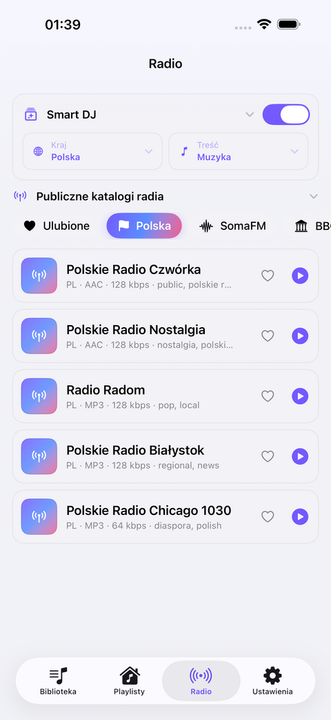 Ustawienia aplikacji